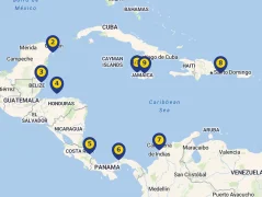 Mapa plavby