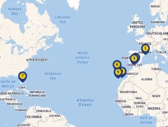 Mapa plavby