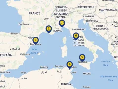 Mapa plavby